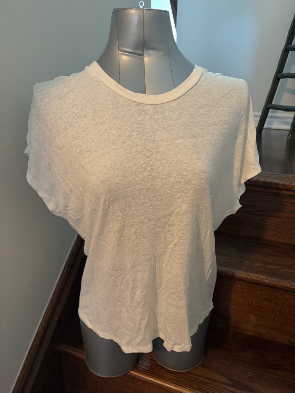 Mustard Seed White Short-Sleeve Crewneck Tee